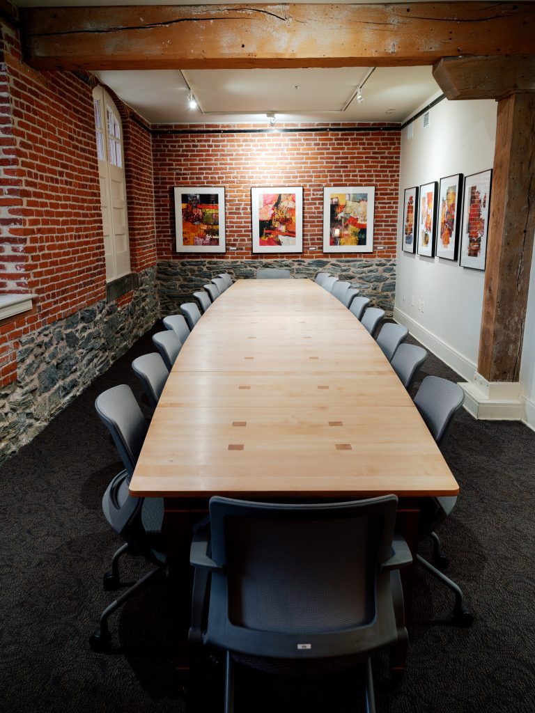 a full view of the gallery boardroom